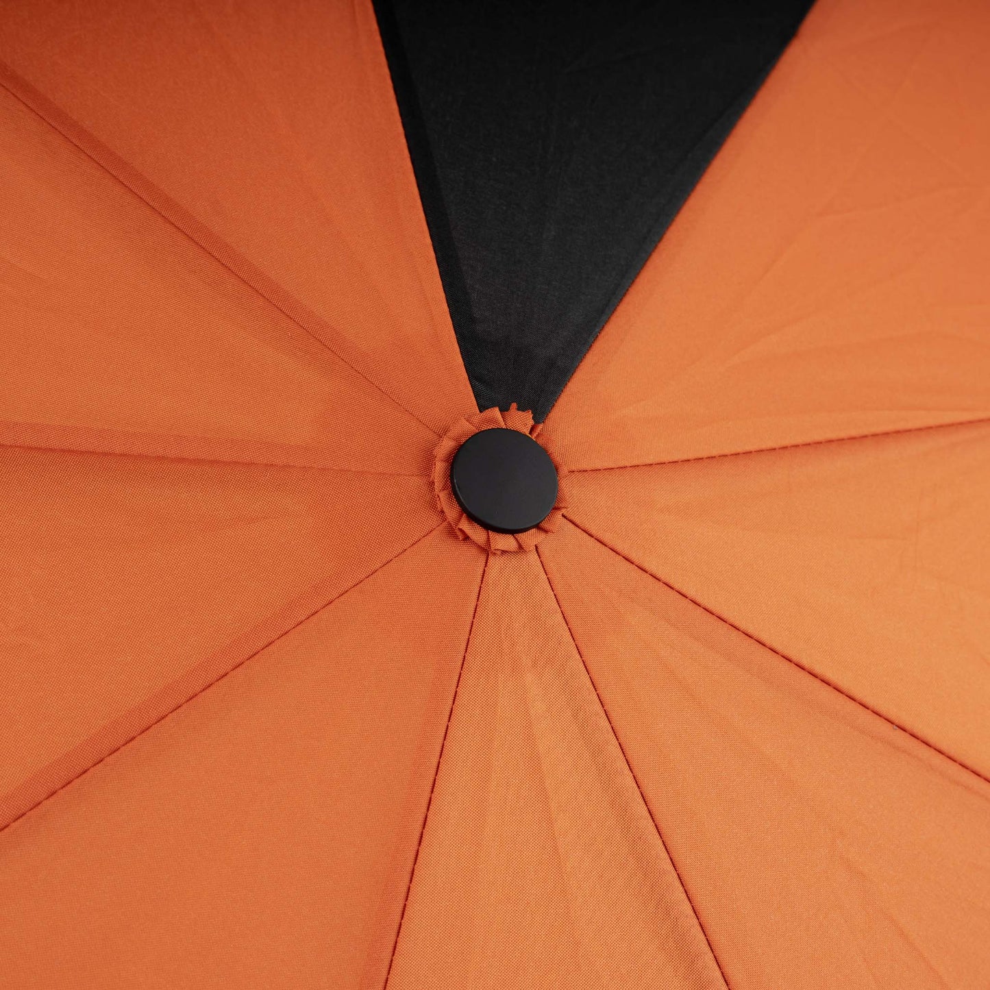 Roka London Waterloo Sustainable Umbrella, Burnt Orange & Black