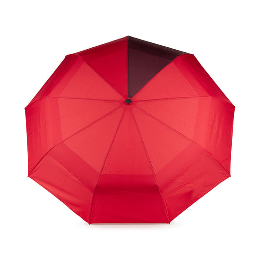 Roka London Waterloo Sustainable Umbrella, Cranberry & Plum