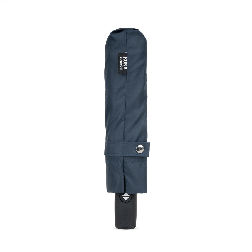 Roka London Waterloo Sustainable Umbrella, Midnight & Corn
