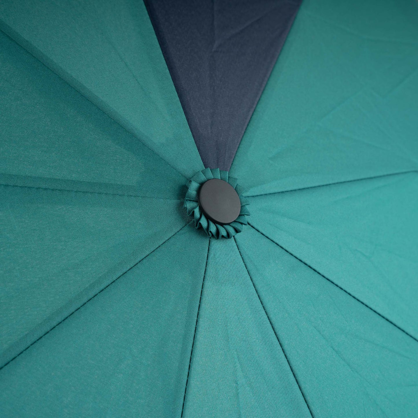 Roka London Waterloo Sustainable Umbrella,Teal & Midnight
