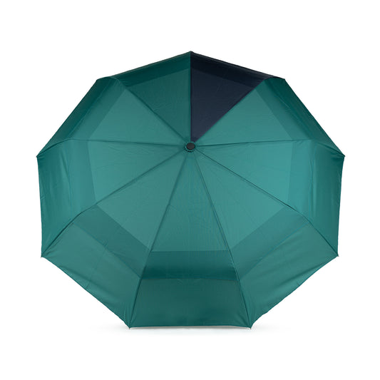 Roka London Waterloo Sustainable Umbrella,Teal & Midnight
