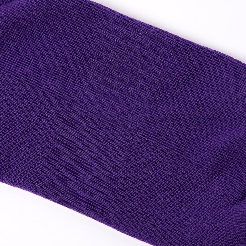 Roka London Wembley Organic Cotton Ankle Socks, Purple