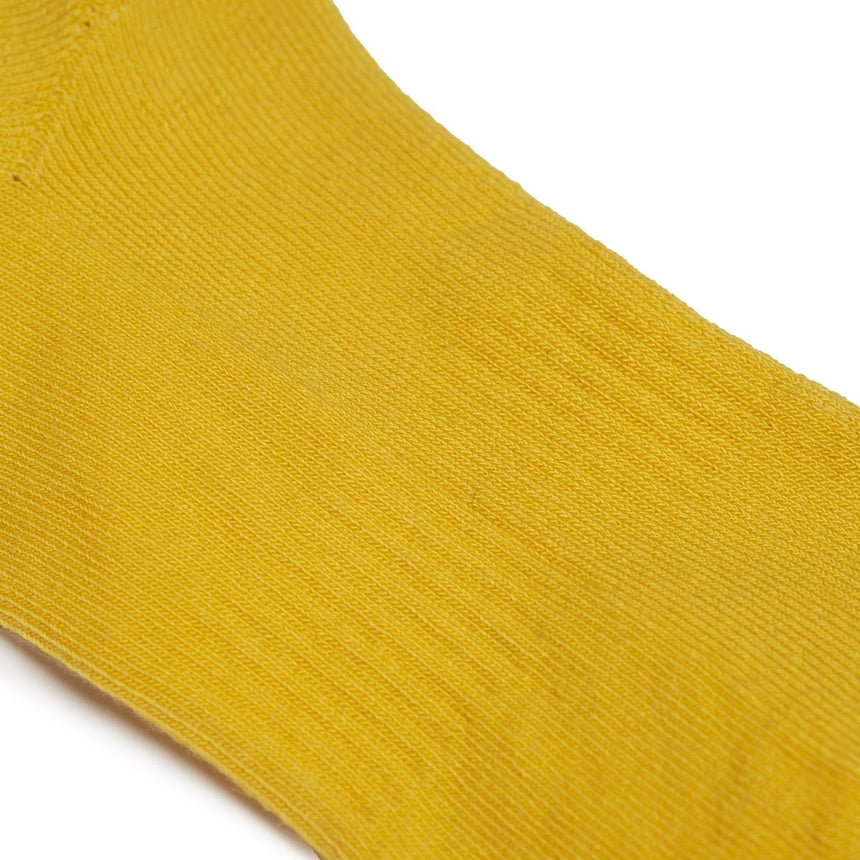 Roka London Wembley Organic Cotton Ankle Socks, Summer Yellow