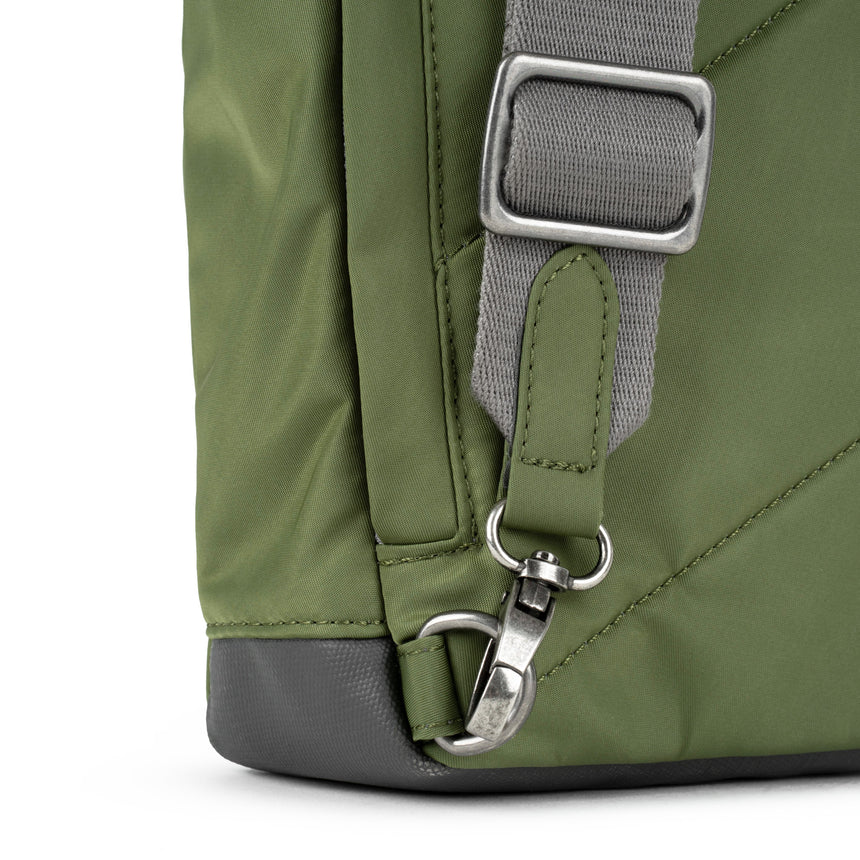 Roka London Willesden B Large Crossbody Bag, Avocado (Recycled Nylon)
