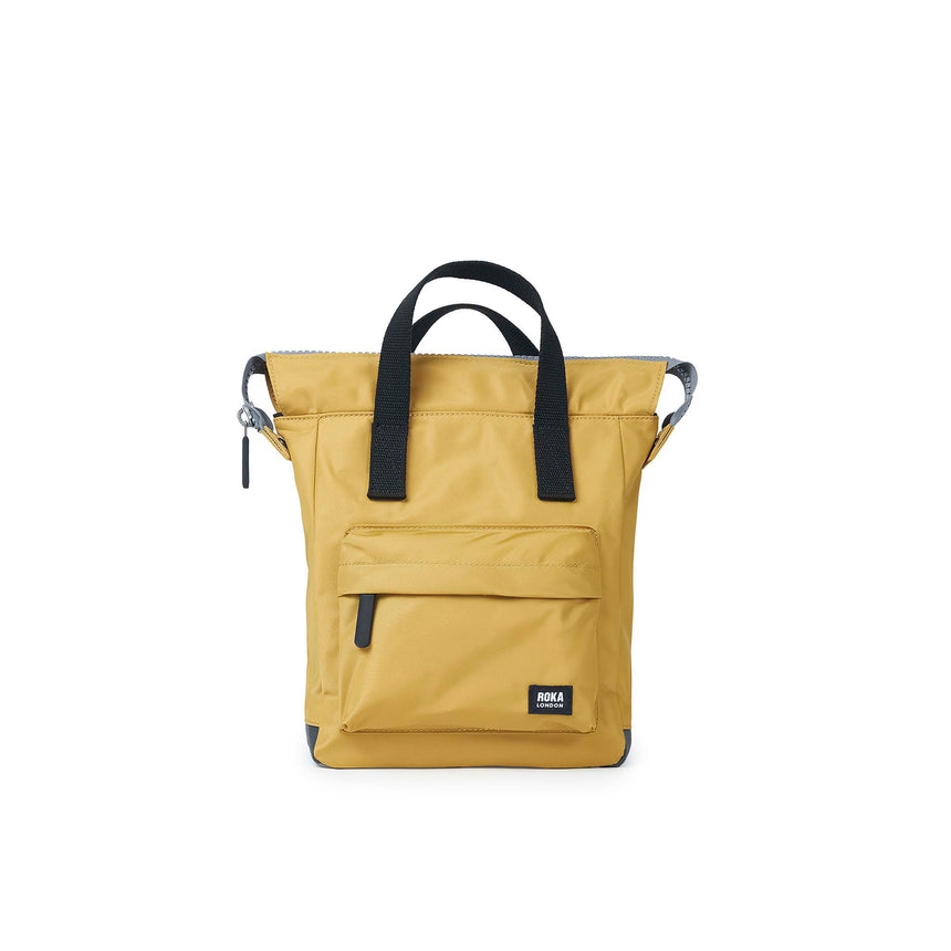 Roka London Black Label, Bantry B Small Rucksack, Corn (Sustainable Nylon)