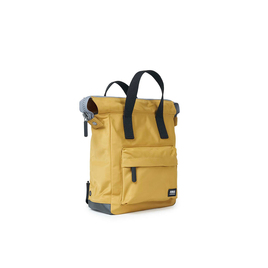 Roka London Black Label, Bantry B Small Rucksack, Corn (Sustainable Nylon)