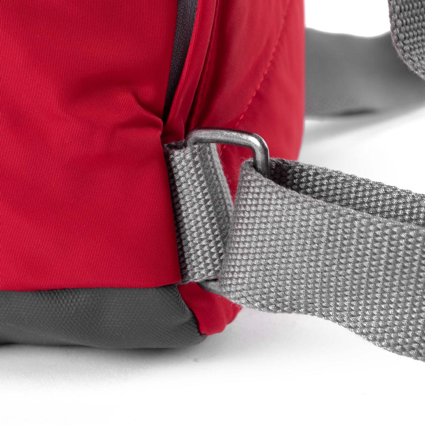 Roka London Canfield B Sustainable Nylon Rucksack, Cranberry