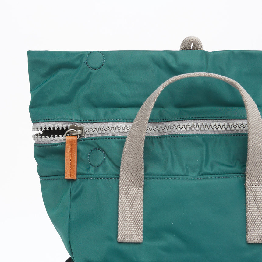 Roka London Canfield B Sustainable Nylon Rucksack, Teal