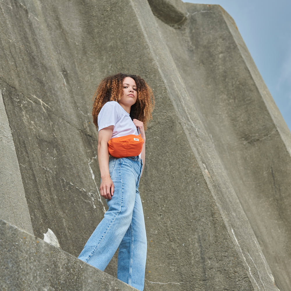 Roka London Farringdon Sling Bag, Tangerine