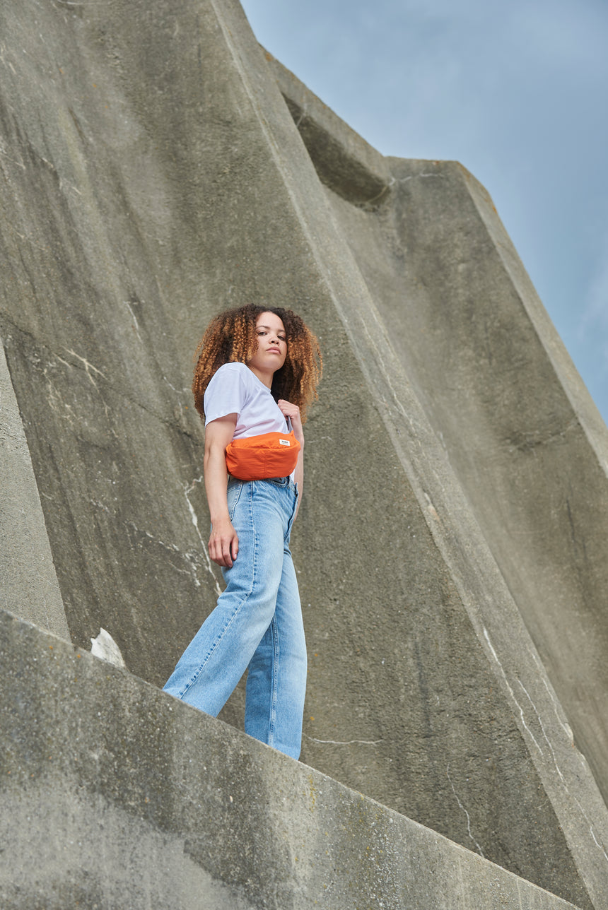 Roka London Farringdon Sling Bag, Tangerine