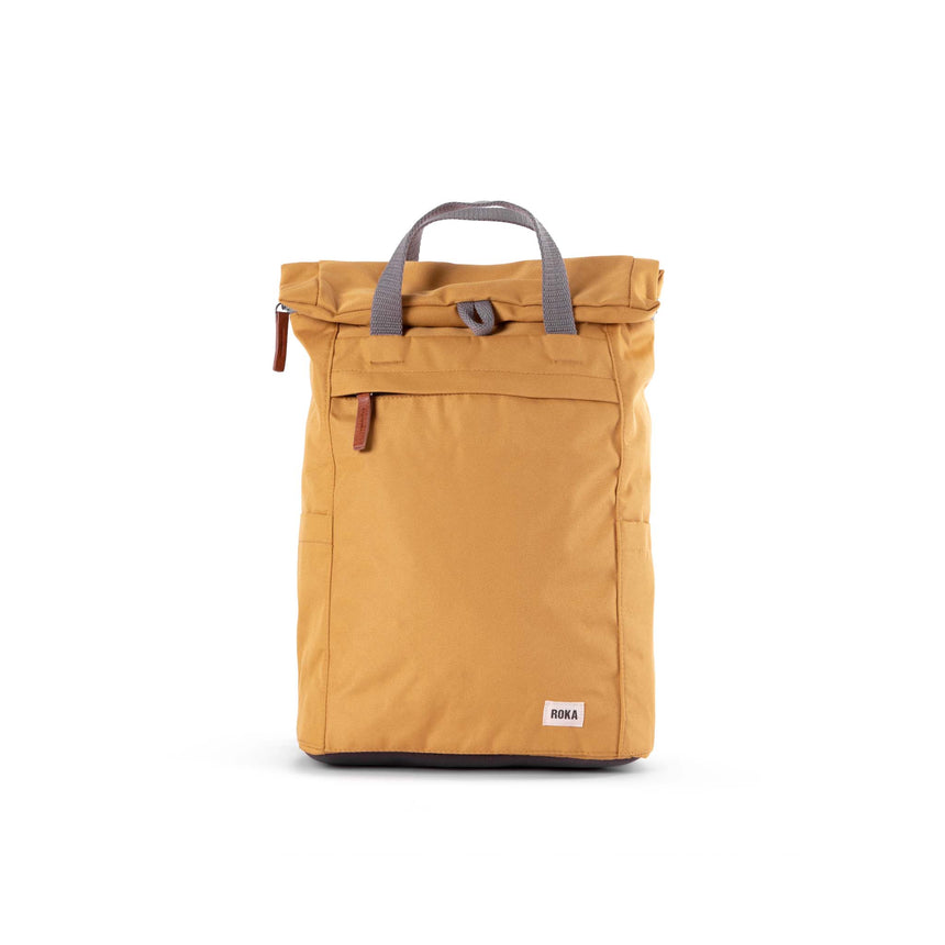 Roka London Finchley Sustainable Canvas Rucksack, Flax