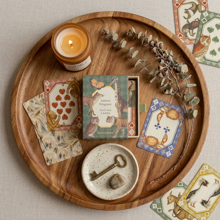 Roomytown Single Playing Card Deck, Animal Kingdom