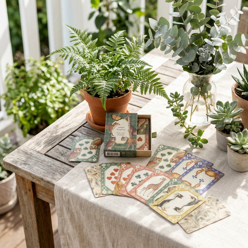 Roomytown Single Playing Card Deck, Animal Kingdom