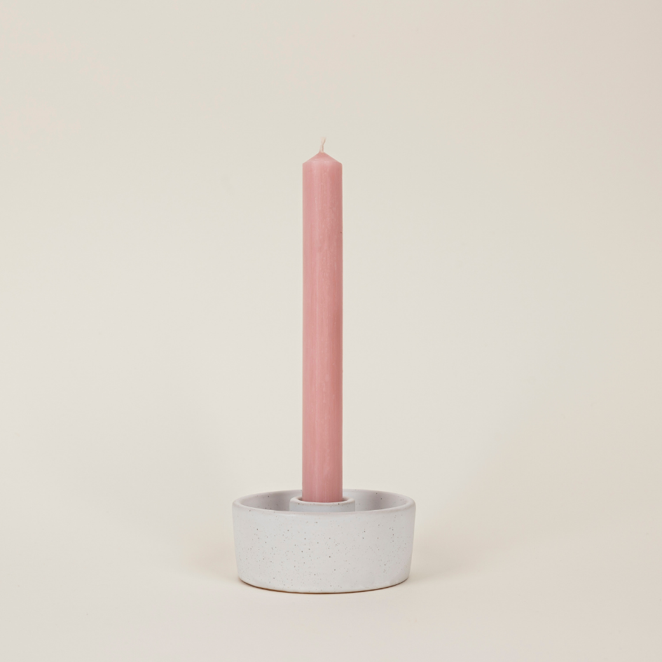 St Eval Unscented Dinner Candle, Rose Quartz (Pack Of 6)