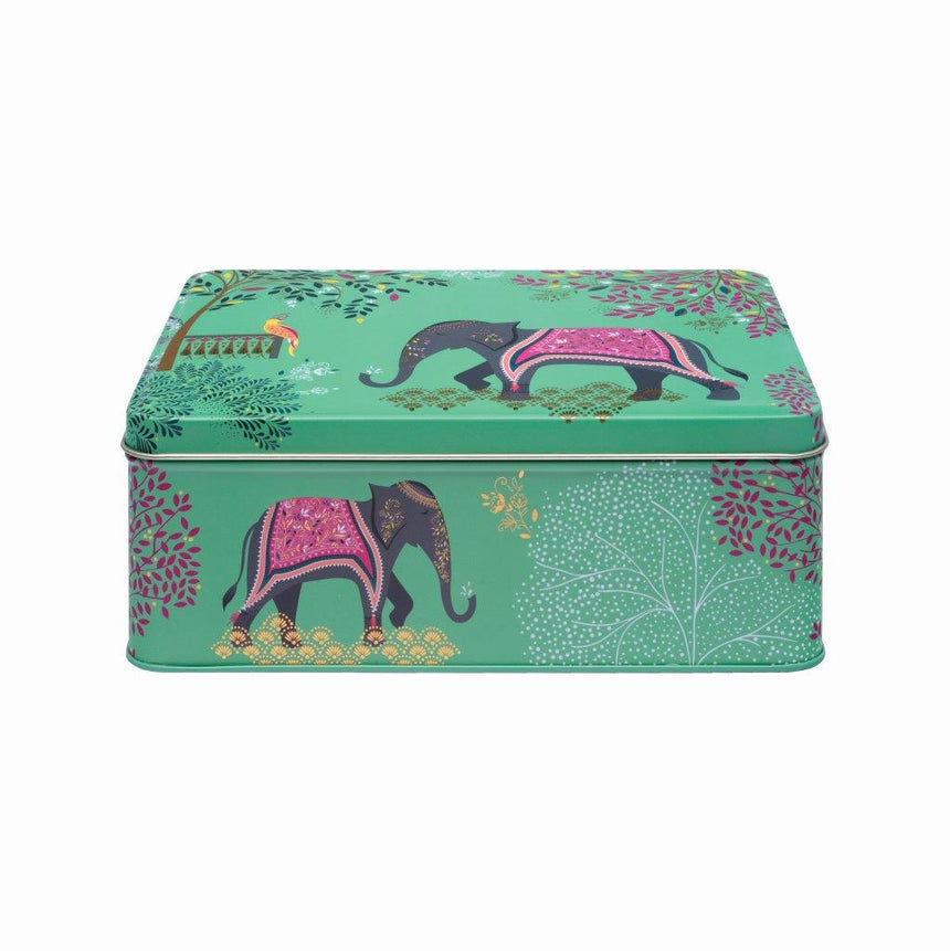 Sara Miller Deep Rectangular Storage Tin, India