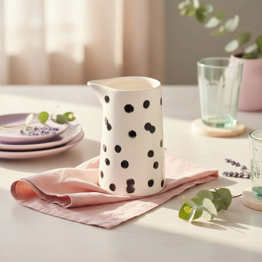Caroline Gardner Mono Dots, Milk Jug