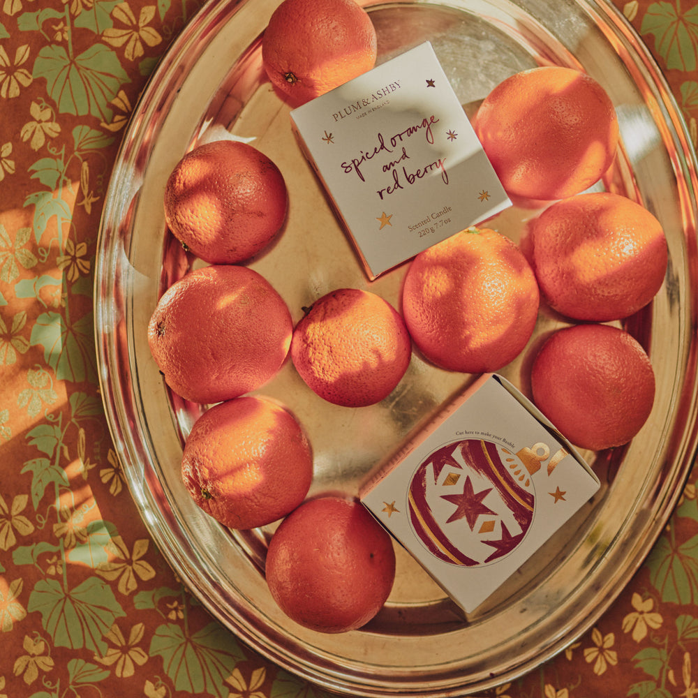 Plum & Ashby Spiced Orange & Red Berry Scented Candle