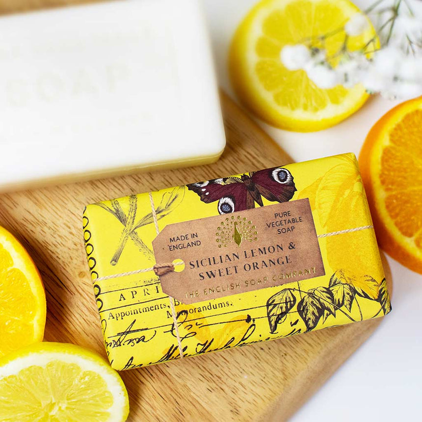 The English Soap Company Anniversary, Sicilian Lemon and Sweet Orange Soap