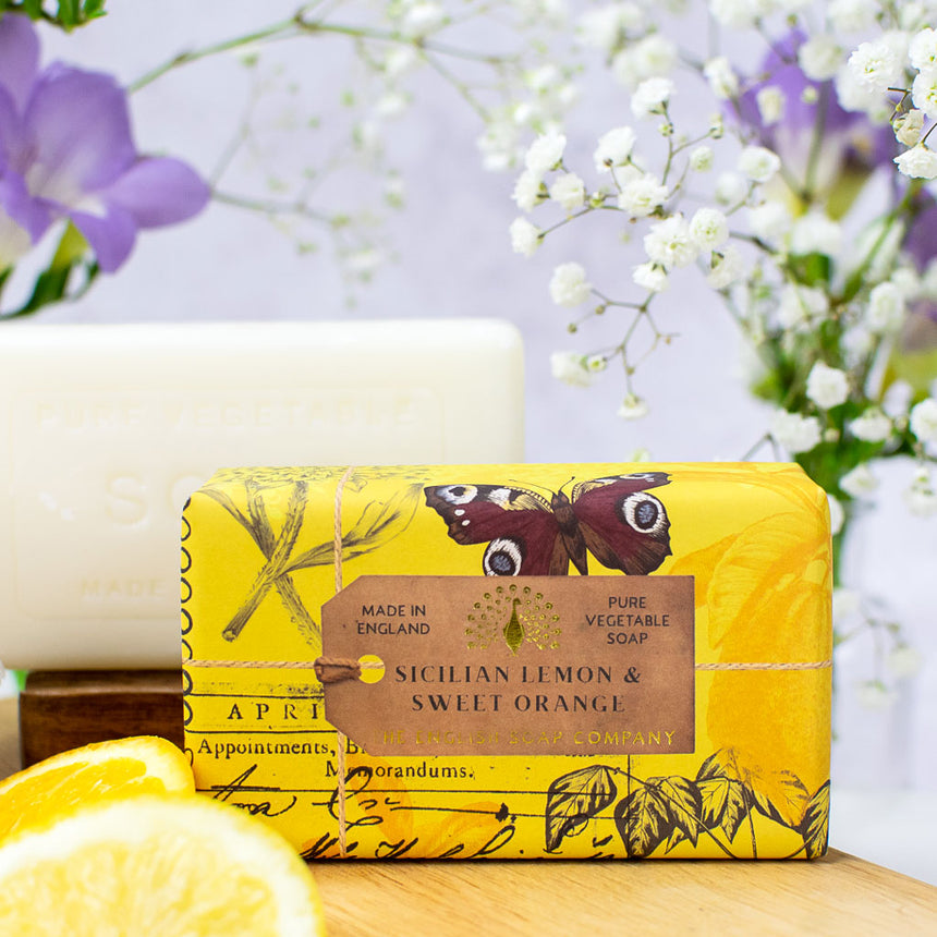 The English Soap Company Anniversary, Sicilian Lemon and Sweet Orange Soap