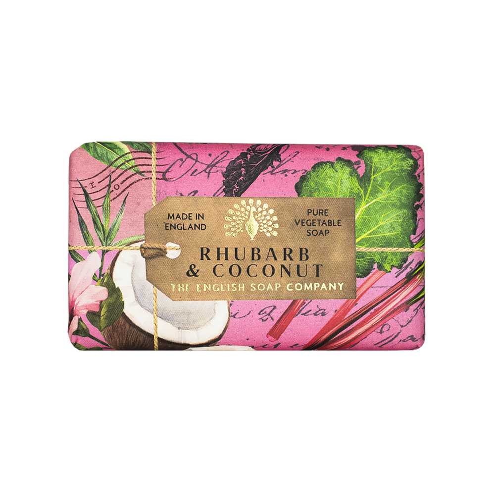 The English Soap Company Anniversary, Rhubarb & Coconut Soap