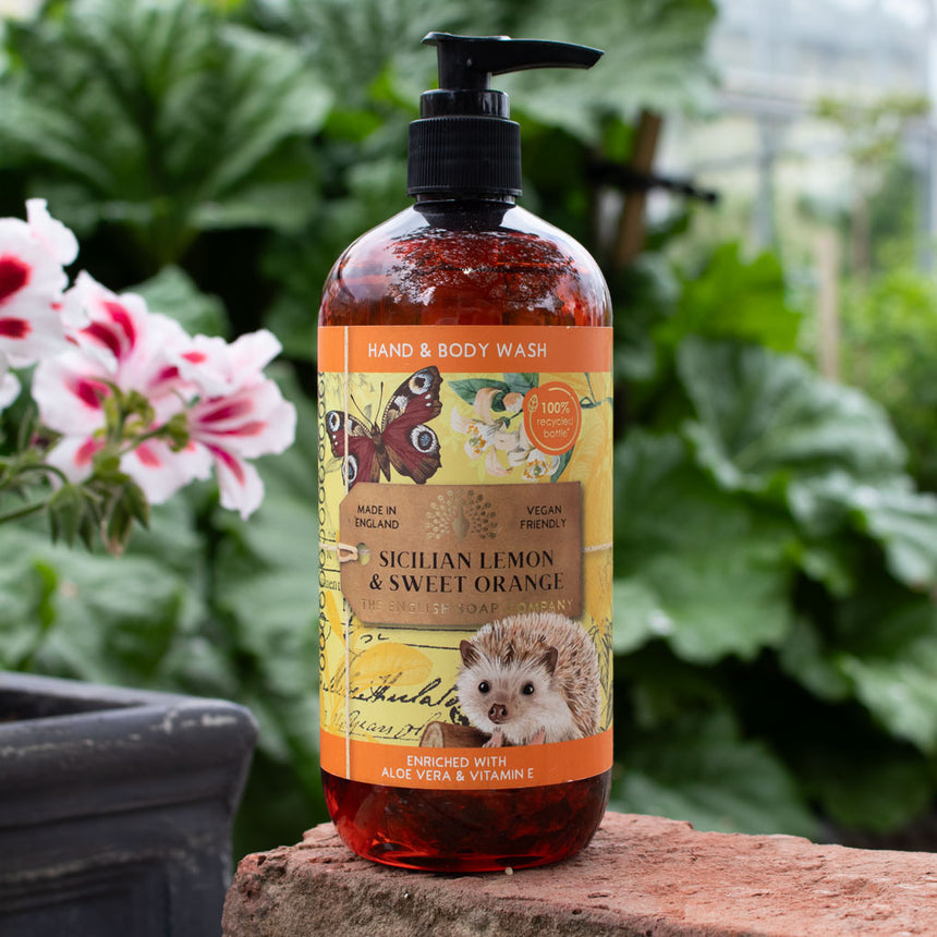 The English Soap Company Anniversary Hand & Body Wash, Sicilian Lemon & Sweet Orange
