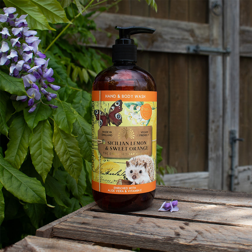 The English Soap Company Anniversary Hand & Body Wash, Sicilian Lemon & Sweet Orange