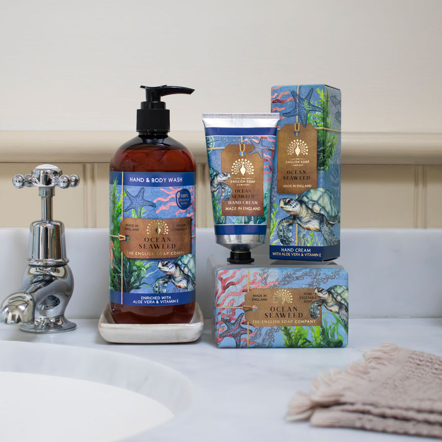 The English Soap Company Anniversary Hand & Body Wash, Ocean Seaweed