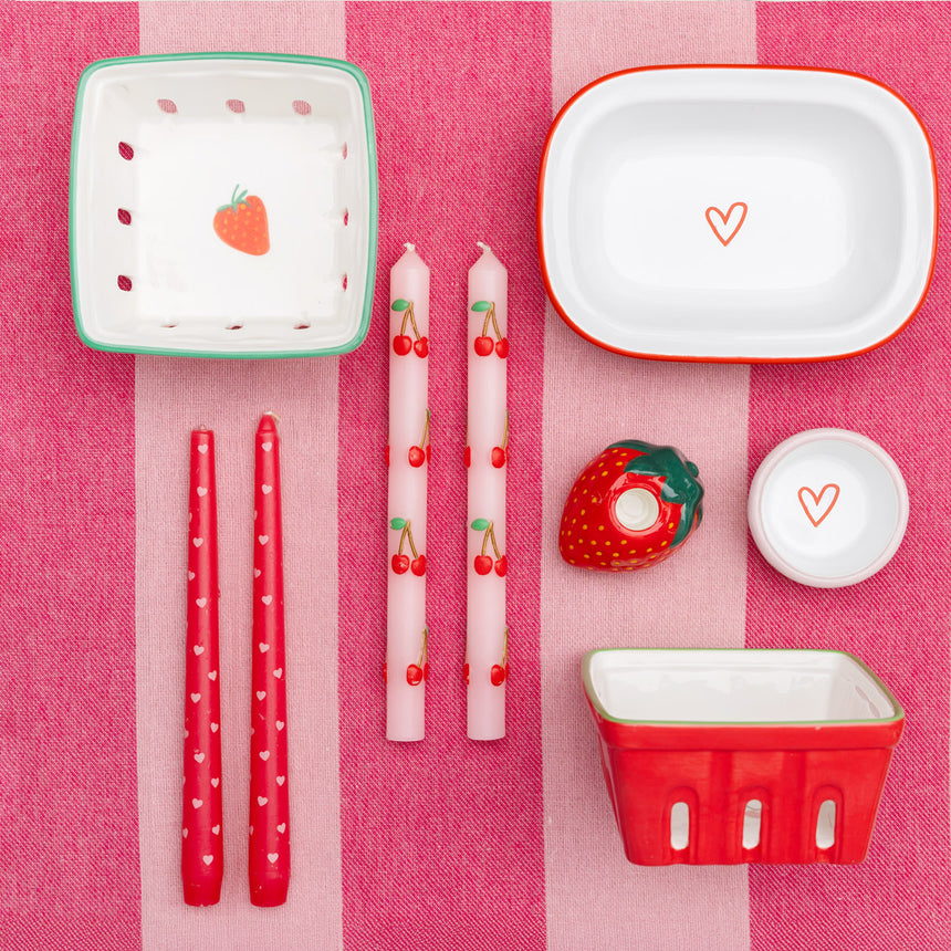 Talking Tables Bon Appetite Ceramic Punnet, Cherry