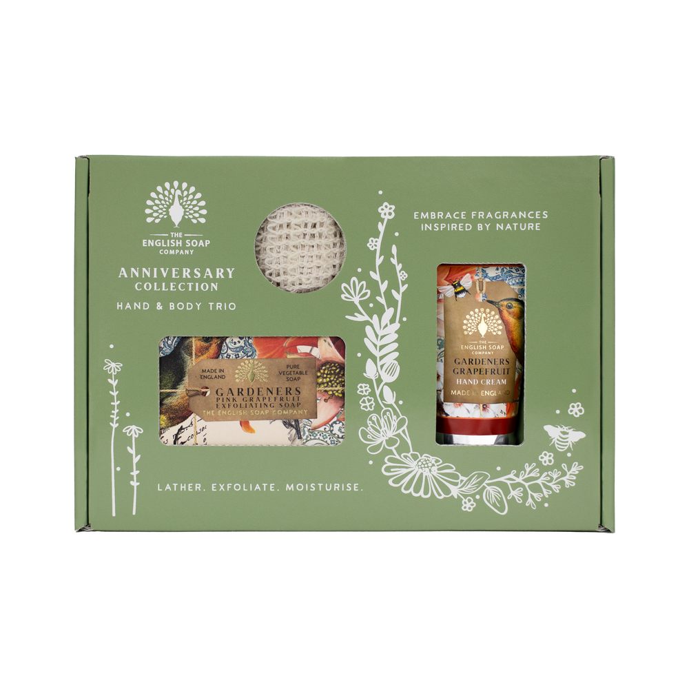 The English Soap Company Anniversary, Gardeners Grapefruit Soap & Hand Cream Gift Set