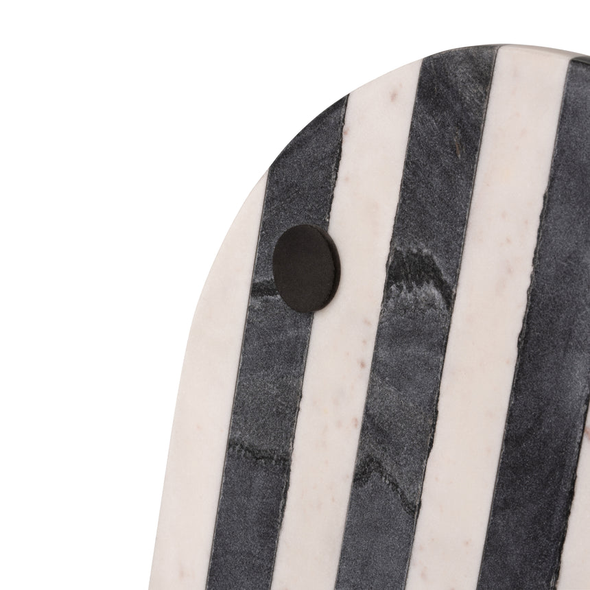 Style Sisters Striped Marble Serving Board