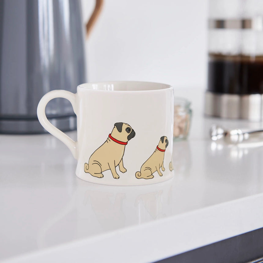 Sweet William Ceramic Mug, Pug