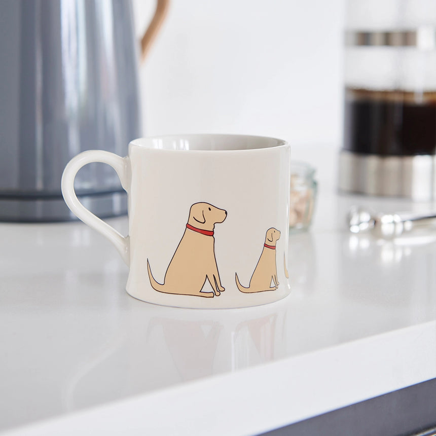 Sweet William Ceramic Mug, Yellow Labrador