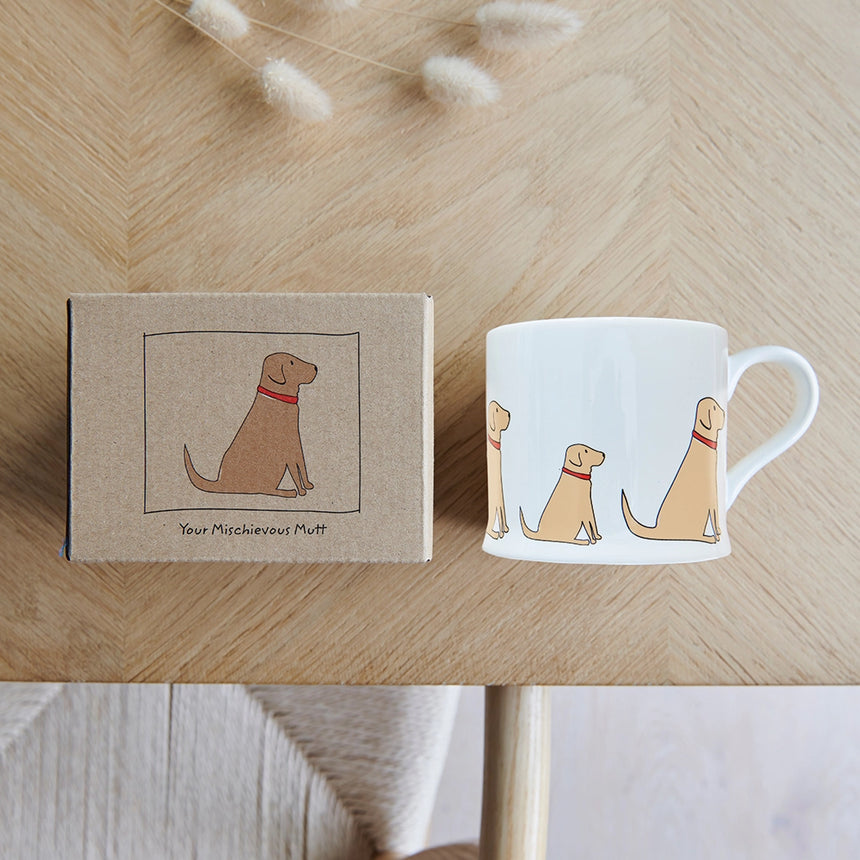 Sweet William Ceramic Mug, Yellow Labrador