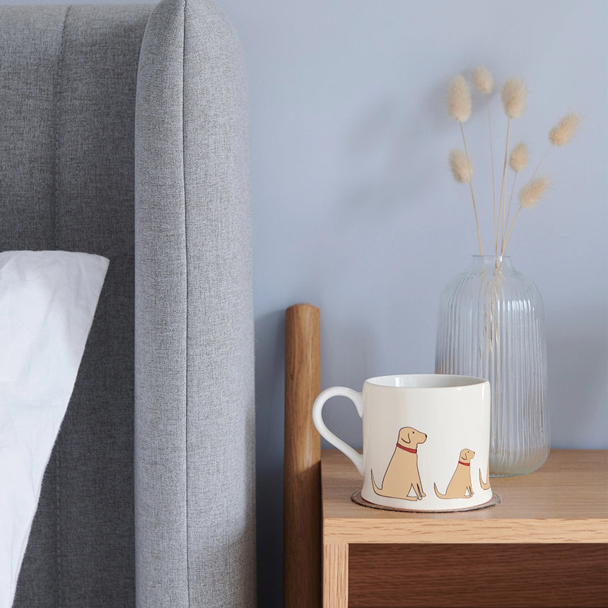 Sweet William Ceramic Mug, Yellow Labrador