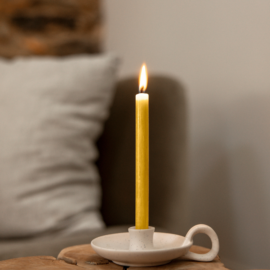 St Eval Mini Fragranced Dinner Candle, Sandalwood  (Pack Of 6 )