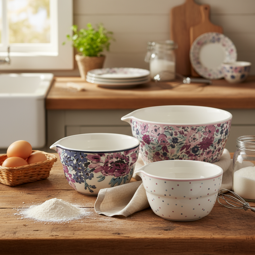 Ashley Thomas Porcelain Measuring Cups ( Set Of 3 )