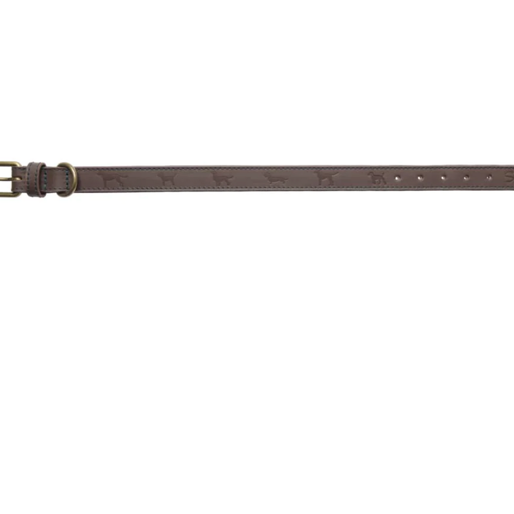 Sophie Allport Leather Dog Collar, Woof