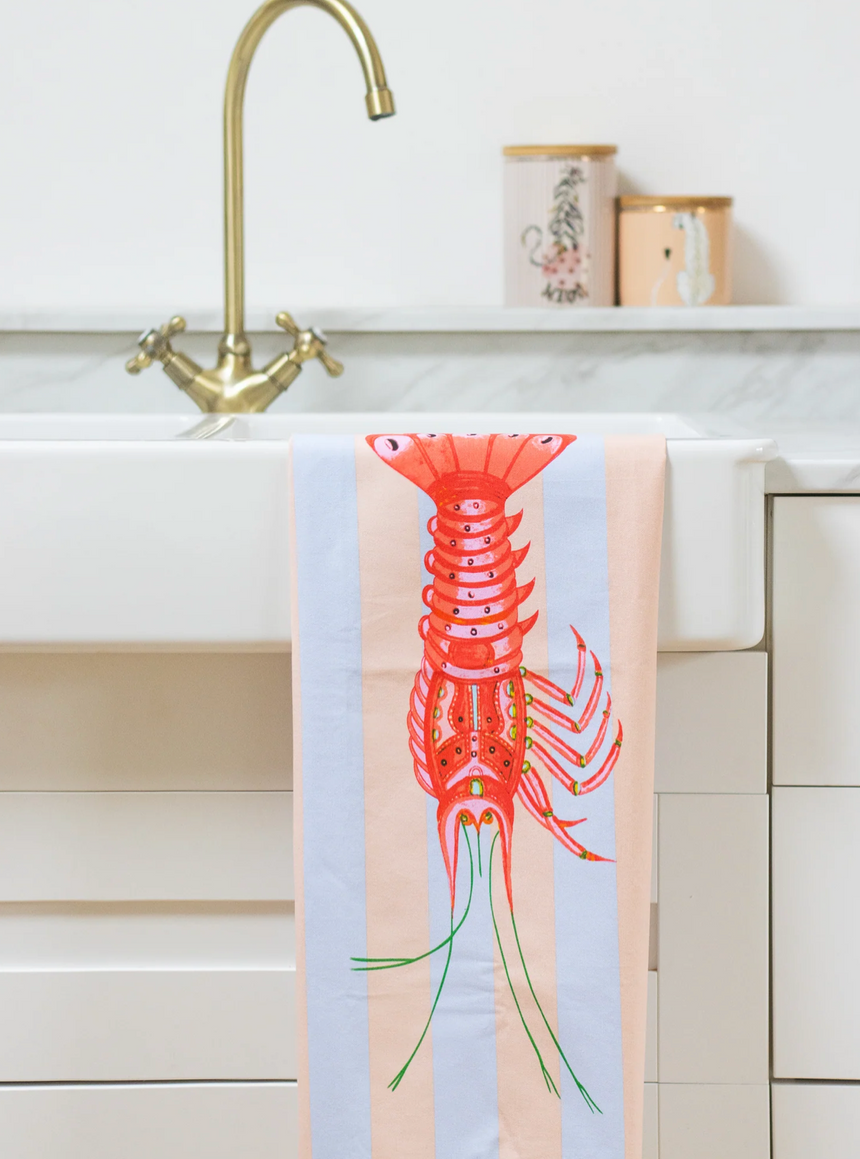 Yvonne Ellen Tea Towels, Lobster (Set Of 2)