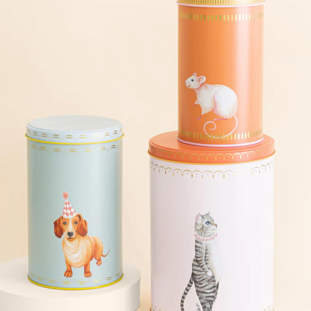 Yvonne Ellen Round Storage Canisters, ( Set Of 3)