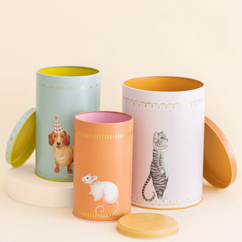 Yvonne Ellen Round Storage Canisters, ( Set Of 3)