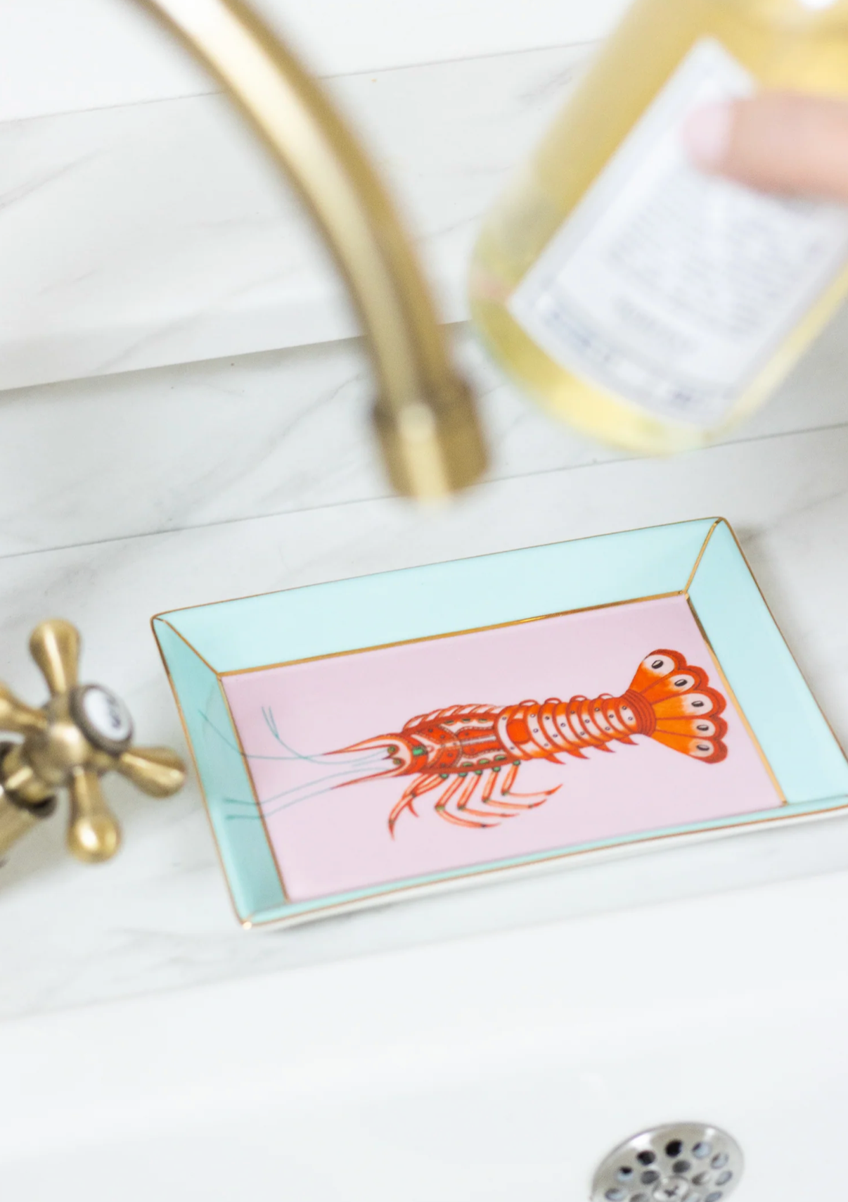 Yvonne Ellen Rectangular Plate, Lobster
