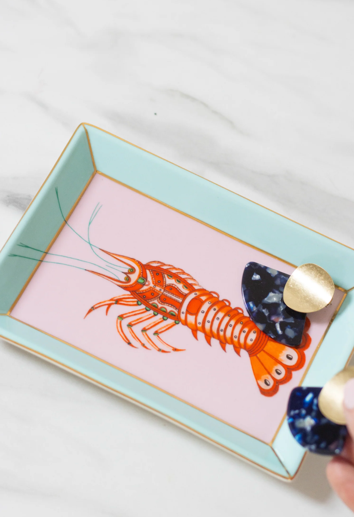 Yvonne Ellen Rectangular Plate, Lobster