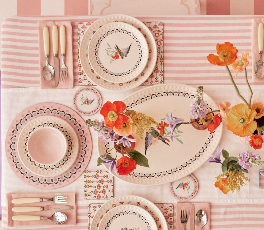 Cath Kidston Painted Table Ceramic Oval Serving Platter