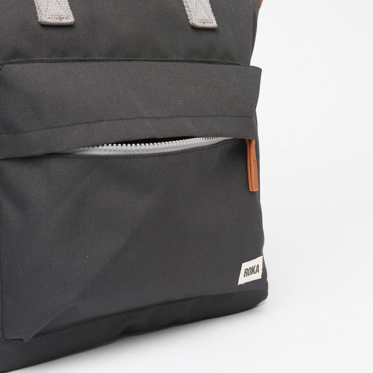 Roka London Bantry B Small Rucksack, Ash ( Sustainable Canvas)