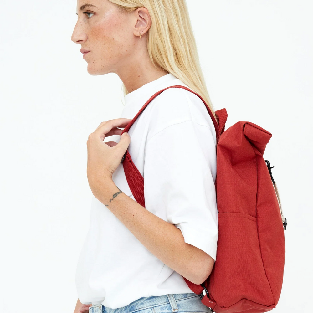 Lefrik Roll Mini Backpack, Red