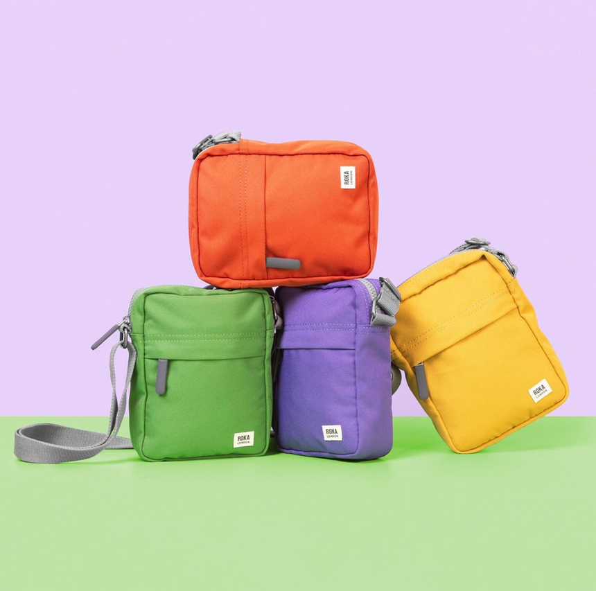 Roka London Bond Crossbody Bag, Flax (Sustainable Canvas)