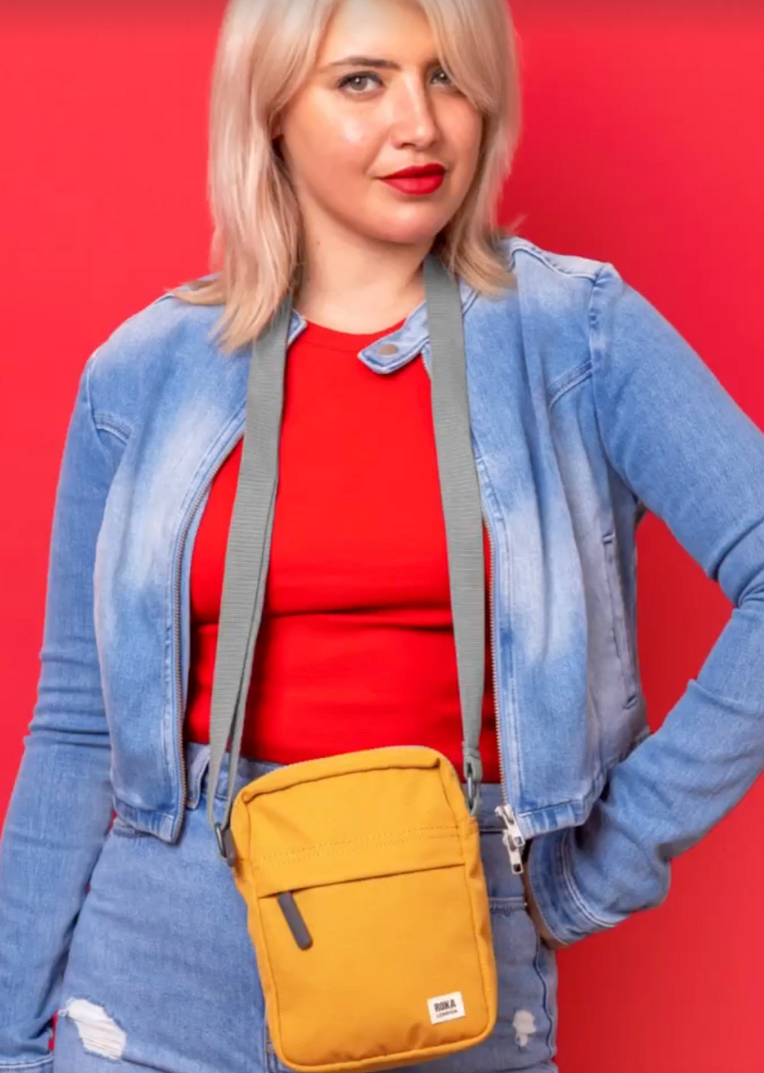 Roka London Bond Crossbody Bag, Flax (Sustainable Canvas)