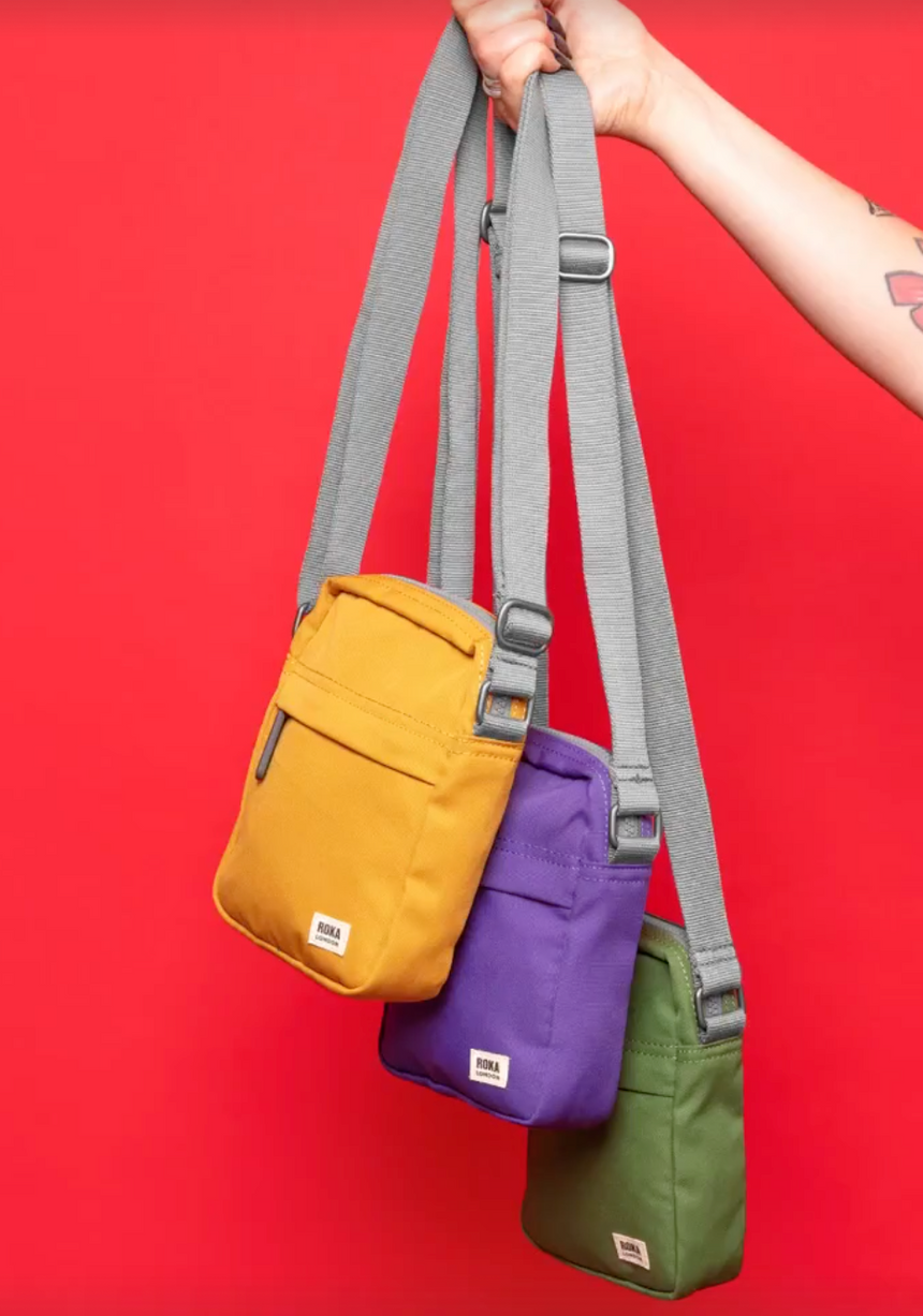 Roka London Bond Crossbody Bag, Flax (Sustainable Canvas)