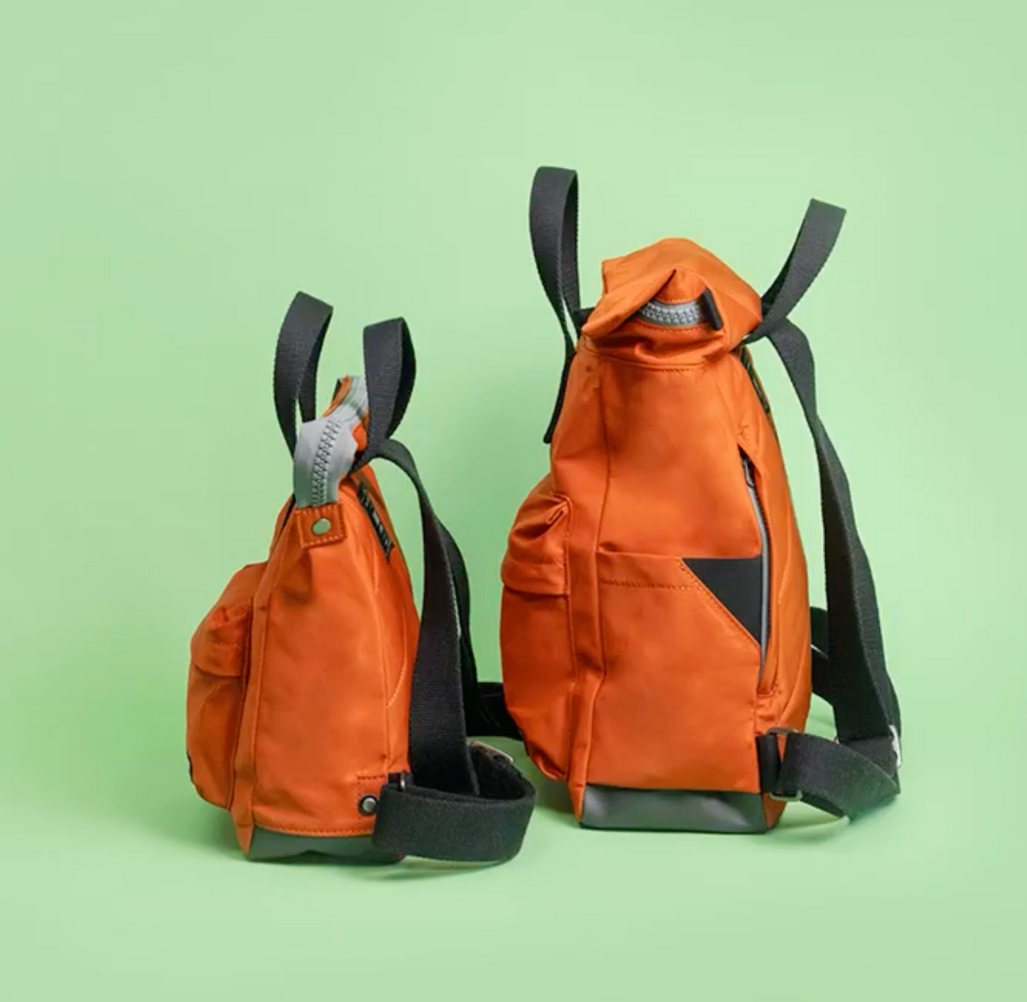 Roka London Black Label, Bantry B Small Rucksack, Rooibos (Sustainable Nylon)