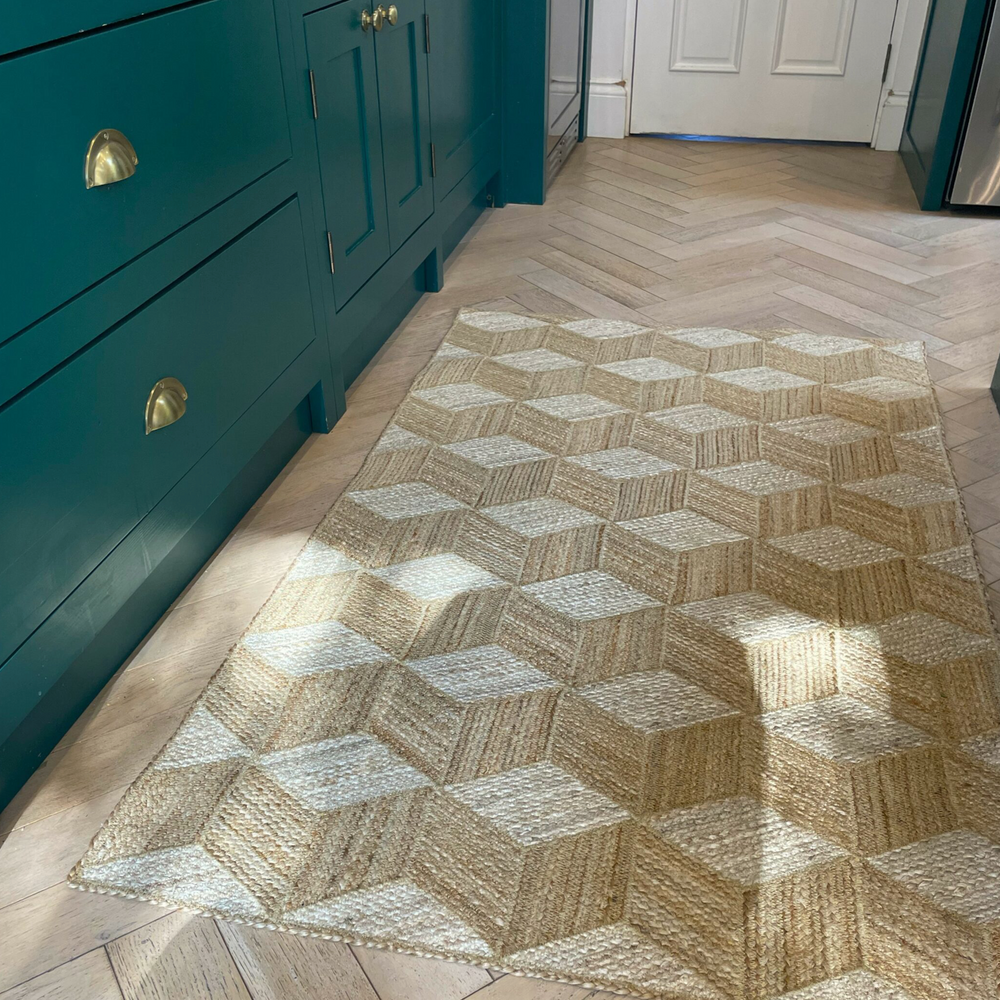 The Braided Rug Company Jute Rug, Tumbling Block